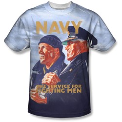 Navy - Mens Long Gaze T-Shirt