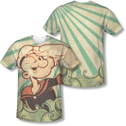Popeye - Mens Traveling Man (Front/Back Print) T-Shirt