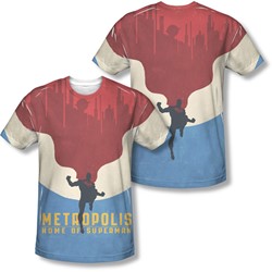 Superman - Mens Home (Front/Back Print) T-Shirt