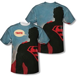 Superman - Mens Truth (Front/Back Print) T-Shirt