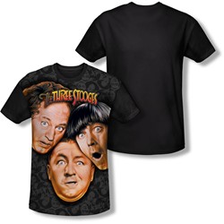 Three Stooges - Mens Stooges All Over T-Shirt