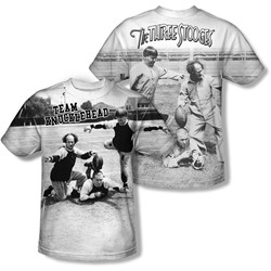 Three Stooges - Mens Team Knucklehead (Front/Back Print) T-Shirt