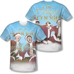 Three Stooges - Mens Be A Stooge (Front/Back Print) T-Shirt