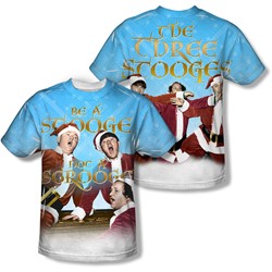 Three Stooges - Mens Be A Stooge (Front/Back Print) T-Shirt
