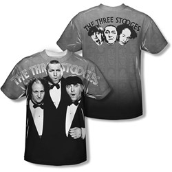 Three Stooges - Mens Classy Fellas (Front/Back Print) T-Shirt