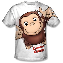 Curious George - Mens Hands In The Air T-Shirt