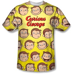 Curious George - Mens Curious Faces T-Shirt