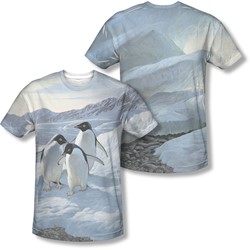 Wild Wings - Mens Penguins (Front/Back Print) T-Shirt