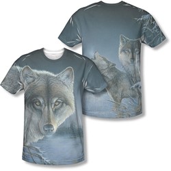 Wild Wings - Mens Midnight Wolves (Front/Back Print) T-Shirt