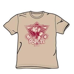 Popeye - Strong To The Finish Vintage - Yth Desert Sand S/S For Boys