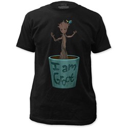 Guardians of the Galaxy - Mens Dancing Groot Fitted Jersey T-Shirt