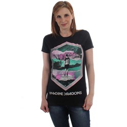 Imagine Dragons - Womens Geo T-Shirt in Black