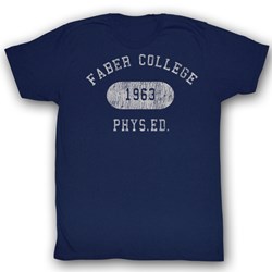 Animal House - Mens Faber Phys Ed T-Shirt In Navy