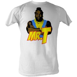 Mr. T - Mens Cartoon T T-Shirt In White