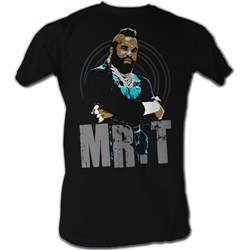 Mr. T - Mens Mrt Black And Blue T-Shirt In Black