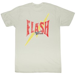 Flash Gordon - Mens Flash Bolt T-Shirt In Vintage White