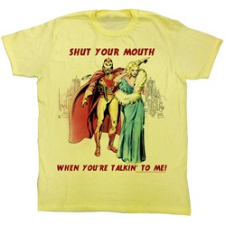 Flash Gordon - Mens Shut It T-Shirt In Yellow Heather