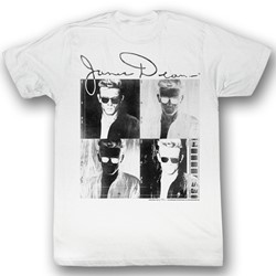 James Dean - Mens 4Play T-Shirt In White