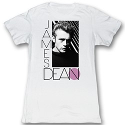 James Dean - Womens Old Skool T-Shirt In White Bf Tee