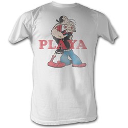 Popeye - Mens Playa T-Shirt In White