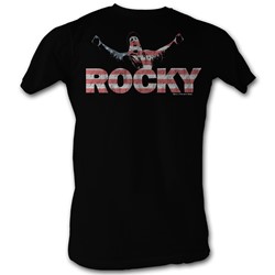 Rocky - Mens Classic Rock T-Shirt In Black