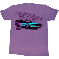 Back To The Future - Mens A Little Style T-Shirt in Purple Tri Blend