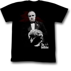 The Godfather - Mens Contemplation T-Shirt in Black