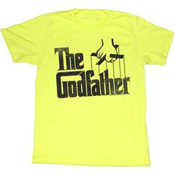 The Godfather - Mens Logo T-Shirt in Yellow Heather