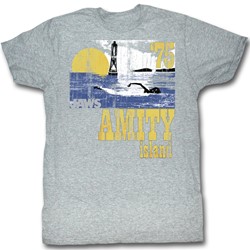 Jaws - Mens Goin Swimming T-Shirt in Gray Heather