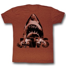 Jaws - Mens Burnt Jaws T-Shirt