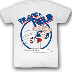 Popeye - Mens Trax T-Shirt in White