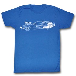 Back To The Future - Mens Schematics T-Shirt