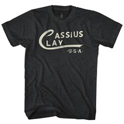 Muhammad Ali - Mens Cassius Clay Logo T-Shirt