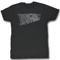 Back To The Future - Mens Logo White T-Shirt