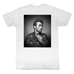 James Dean - Mens Flower Print T-Shirt