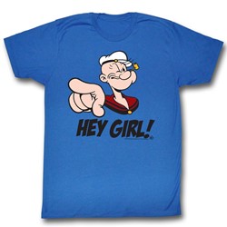 Popeye - Mens Hey Girl T-Shirt