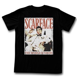 Scarface - Mens More Da World T-Shirt