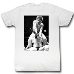 Andre The Giant - Cracked Mens T-Shirt In White