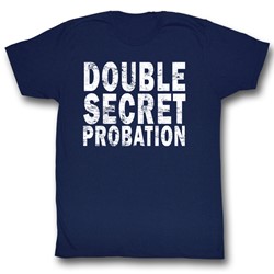 Animal House - Double Secret Probation Mens T-Shirt In Navy