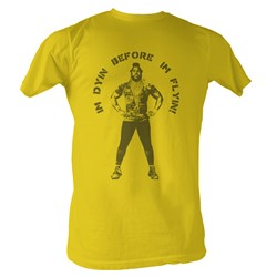 Mr. T - I'M Dying Before I'M Flyin Mens T-Shirt In Gold