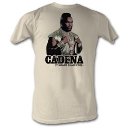 Mr. T - Cadena Mens T-Shirt In Dirty White