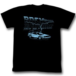 Back To The Future - Ride The Lightning Mens T-Shirt In Black