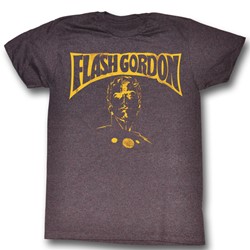 Flash Gordon - Flash Bust Mens T-Shirt In Red Heather