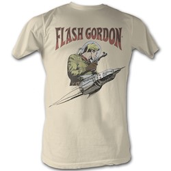 Flash Gordon - Flash Rocket Mens T-Shirt In Gray Heather