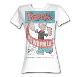 Popeye - Poweroll Womens T-Shirt In White