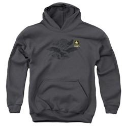 Army - Youth Left Chest Pullover Hoodie
