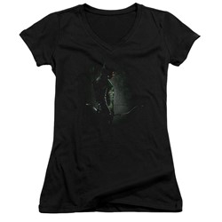 Green Arrow - Womens In The Shadows V-Neck T-Shirt
