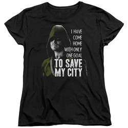 Green Arrow - Womens Save My City T-Shirt