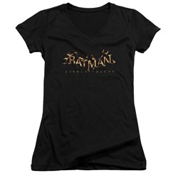 Batman - Womens Ak Flame Logo V-Neck T-Shirt