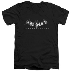 Batman - Mens Ak Splinter Logo V-Neck T-Shirt